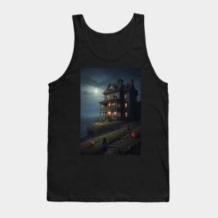 Haunted House Halloween Tank Top